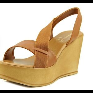 Athena Alexander Betsy Cognac Platform Sandal Size 7.5 NIB